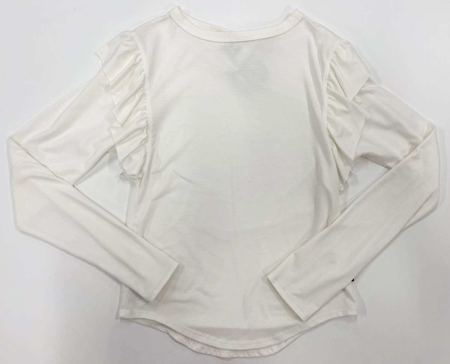 Длинный топ с рюшами на рукавах для девочки в цвете офф-уайт T2love, белый
Длинный топ с рюшами на рукавах для девочки в цвете офф-уайт T2love, белый