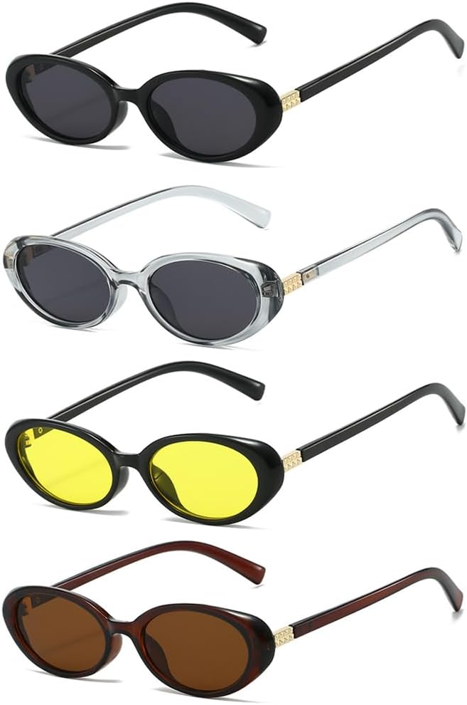 Ретро-солнцезащитные очки овальной формы в стиле 90-х для женщин и мужчин, маленькая винтажная оправа с защитой UV400 и золотыми акцентами Generic, Multiple Colors Available: Black, Clear Gray, Pink, Tortoise Shell
Ретро-солнцезащитные очки овальной формы в стиле 90-х для женщин и мужчин, маленькая винтажная оправа с защитой UV400 и золотыми акцентами Generic, Multiple Colors Available: Black, Clear Gray, Pink, Tortoise Shell