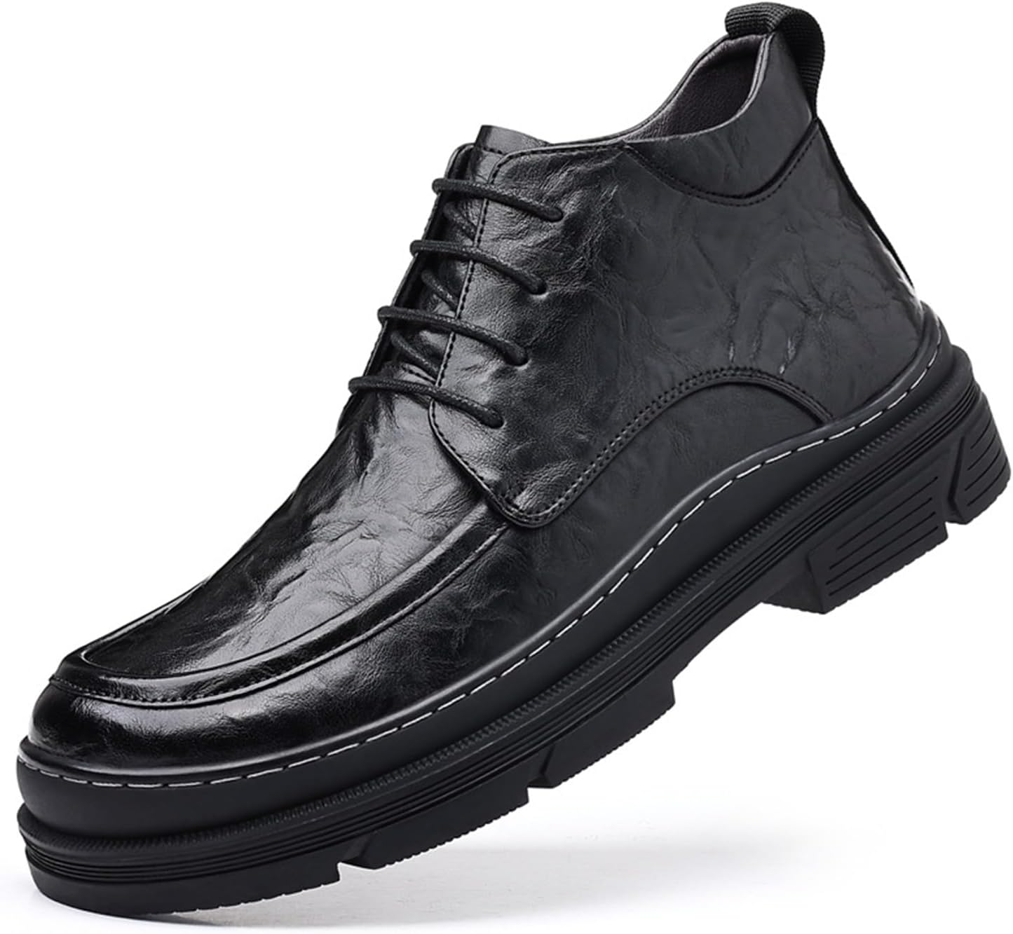 Мужские кожаные туфли Zeberfi с плиссировкой, модные повседневные зимние ботинки Чакка на флисовой подкладке, ретро удобные ботинки с круглым носком на шнуровке для мотоцикла, черный
Мужские кожаные туфли Zeberfi с плиссировкой, модные повседневные зимние ботинки Чакка на флисовой подкладке, ретро удобные ботинки с круглым носком на шнуровке для мотоцикла, черный