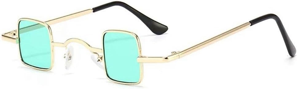 Мужские и женские модные солнцезащитные очки маленького размера, ультралегкая металлическая оправа, хип-хоп, панк, солнцезащитные очки конфетных цветов JWMSXYQR, Gold-green
Мужские и женские модные солнцезащитные очки маленького размера, ультралегкая металлическая оправа, хип-хоп, панк, солнцезащитные очки конфетных цветов JWMSXYQR, Gold-green