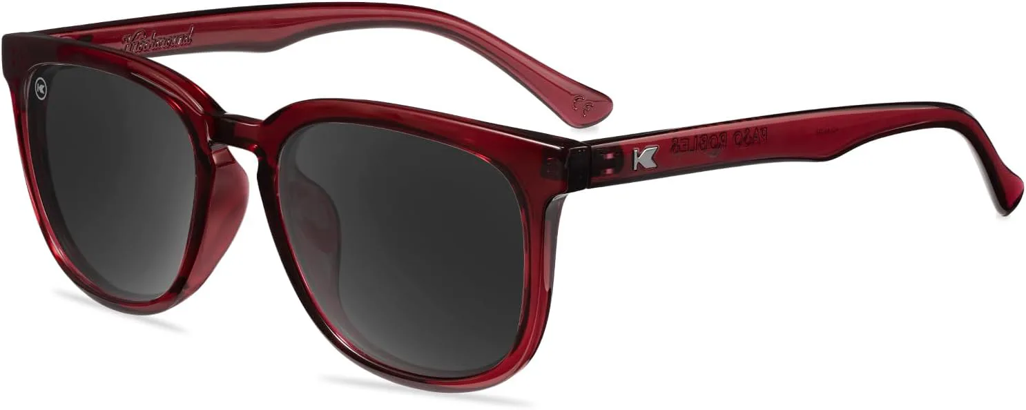 Поляризованные солнцезащитные очки Knockaround Paso Robles для мужчин и женщин - Модные солнцезащитные очки - Защита от УФ-излучения UV400, Black Cherry / Smoke
Поляризованные солнцезащитные очки Knockaround Paso Robles для мужчин и женщин - Модные солнцезащитные очки - Защита от УФ-излучения UV400, Black Cherry / Smoke