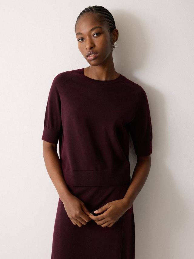 Топ из чистой мериносовой шерсти Jigsaw, Burgundy
Топ из чистой мериносовой шерсти Jigsaw, Burgundy