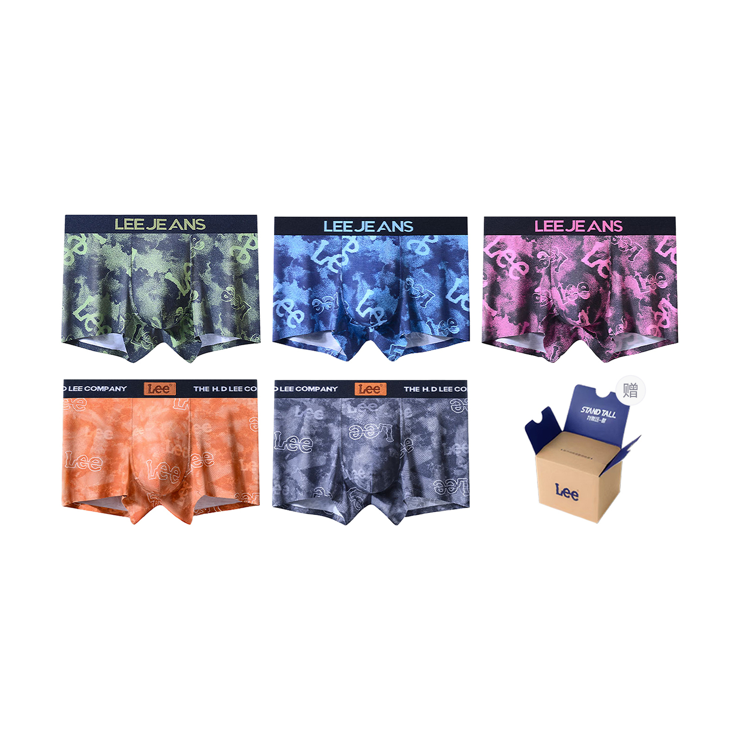 Трусы-боксеры Cordura мужские, 5 пар Lee, темно-серый
Трусы-боксеры Cordura мужские, 5 пар Lee, темно-серый