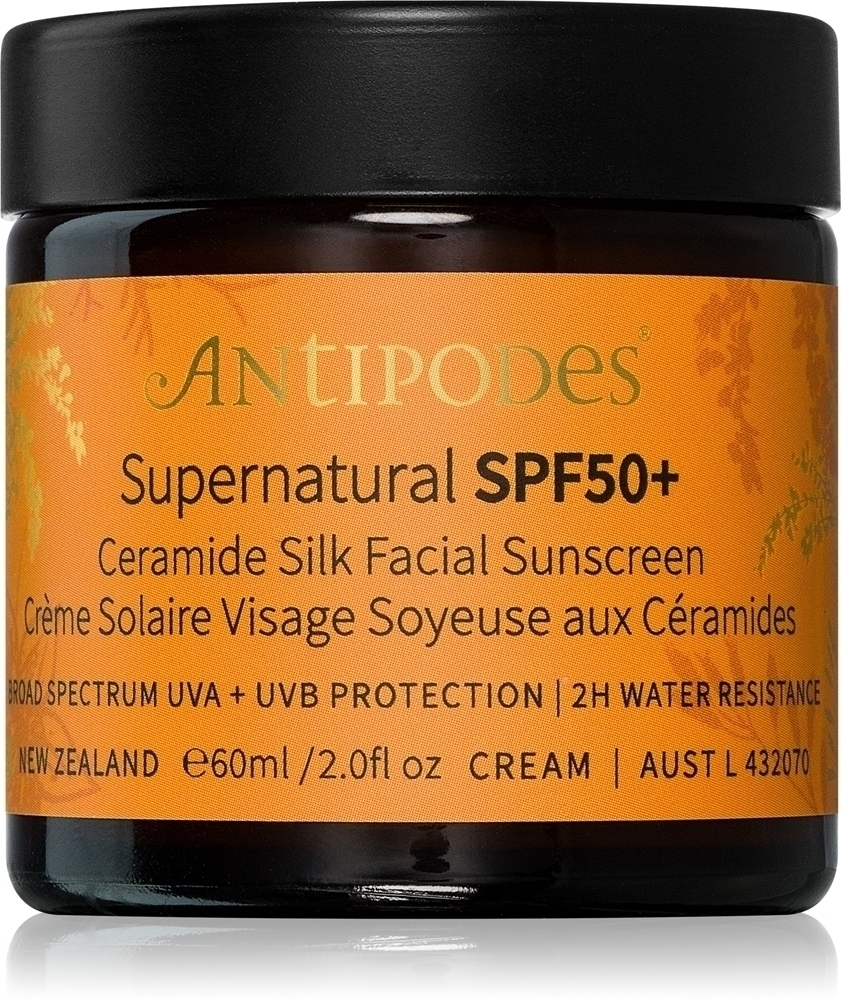 Солнцезащитный крем для лица Supernatural SPF50+ с керамидами и шелком Antipodes, spf 50+ 60 мл
Солнцезащитный крем для лица Supernatural SPF50+ с керамидами и шелком Antipodes, spf 50+ 60 мл