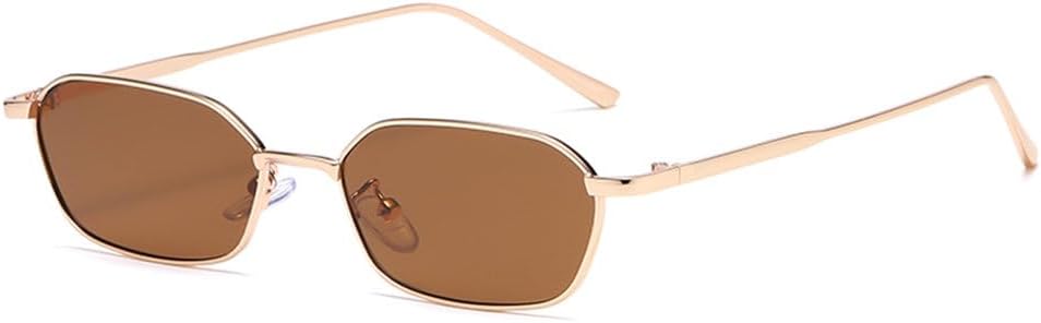 Модные ретро-солнцезащитные очки для женщин, маленькие, в стиле стимпанк, металлические, винтажные, с градиентным затемнением, защита от УФ-излучения UV400 TYUVIVO, Brown
Модные ретро-солнцезащитные очки для женщин, маленькие, в стиле стимпанк, металлические, винтажные, с градиентным затемнением, защита от УФ-излучения UV400 TYUVIVO, Brown