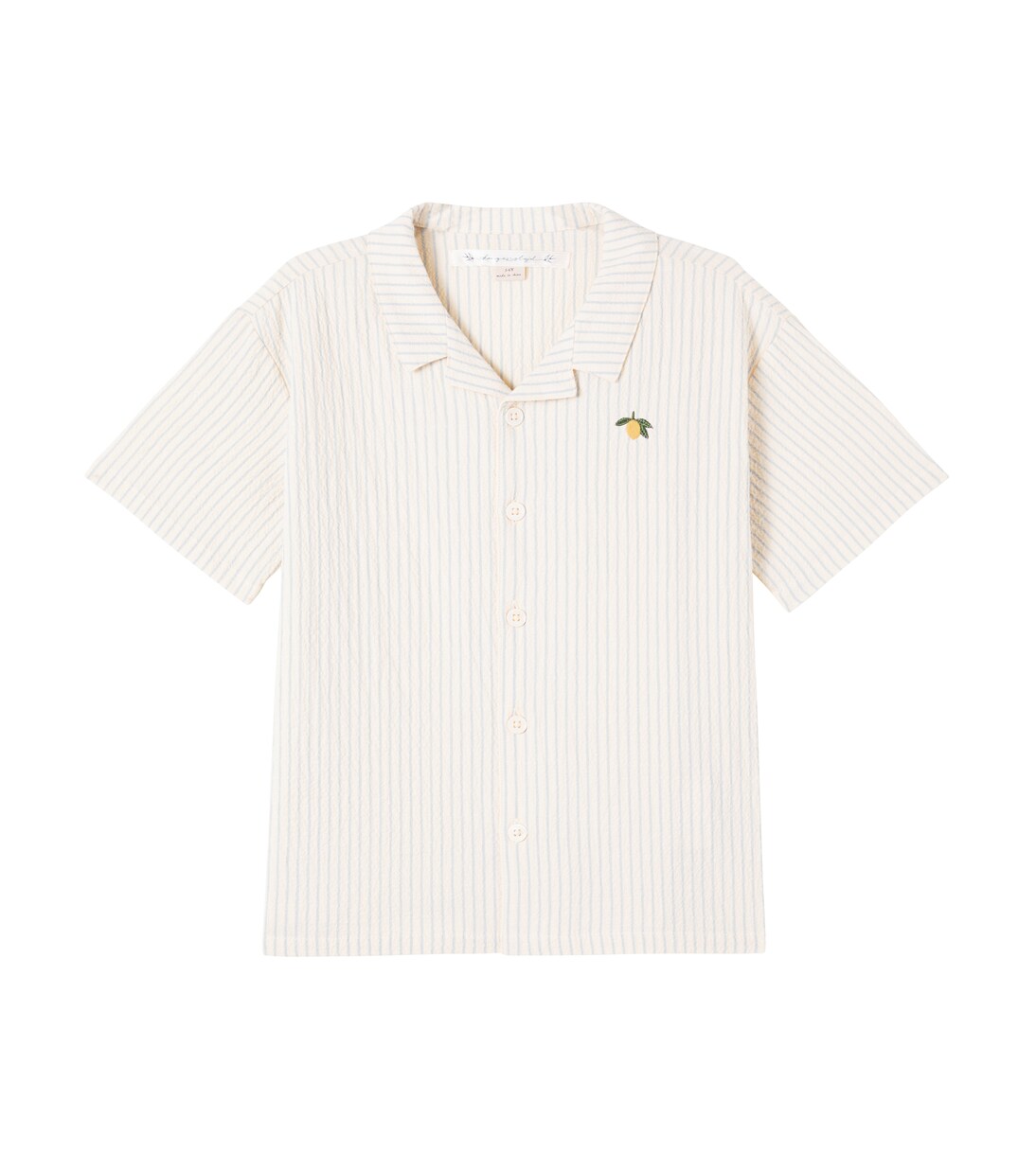 Эллиот полосатая хлопковая рубашка Konges Sløjd, Cloud Stripe 
Эллиот полосатая хлопковая рубашка Konges Sløjd, Cloud Stripe