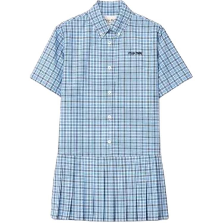 MIU MIU SS25 Короткое платье Women's Sky Blue
MIU MIU SS25 Короткое платье Women's Sky Blue