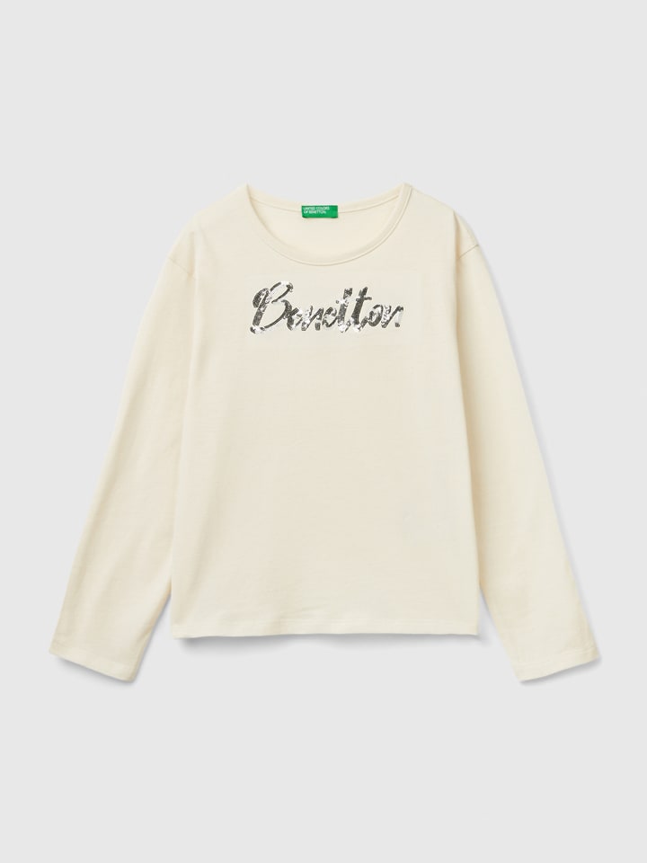 Рубашка с длинным рукавом Benetton, кремовый
Рубашка с длинным рукавом Benetton, кремовый