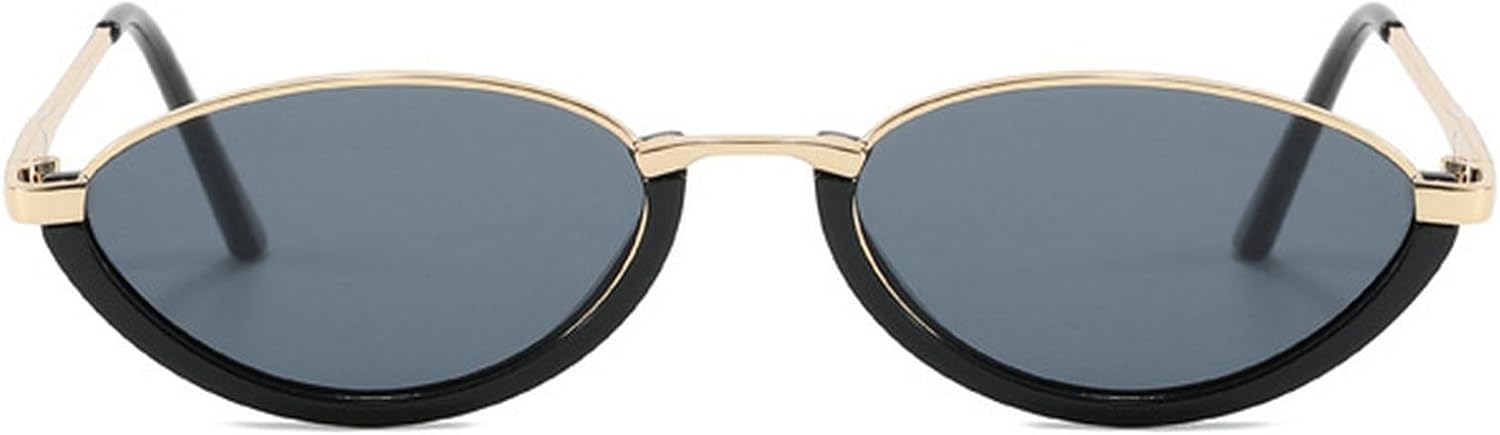 Маленькие овальные солнцезащитные очки для женщин и мужчин в стиле ретро, металлические, «кошачий глаз», винтажные, ретро, модные солнцезащитные очки 90-х mincl, Gold Black
Маленькие овальные солнцезащитные очки для женщин и мужчин в стиле ретро, металлические, «кошачий глаз», винтажные, ретро, модные солнцезащитные очки 90-х mincl, Gold Black