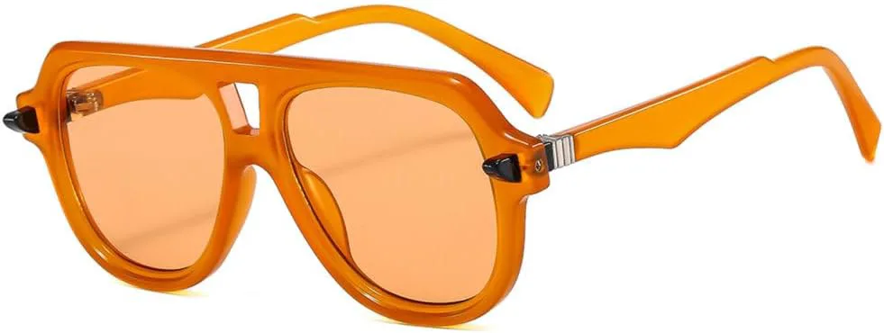 Модные квадратные солнцезащитные очки для женщин и мужчин с двойной перемычкой, солнцезащитные очки с защитой от УФ-излучения UV400 LJTJTAV, Yellow Yellow
Модные квадратные солнцезащитные очки для женщин и мужчин с двойной перемычкой, солнцезащитные очки с защитой от УФ-излучения UV400 LJTJTAV, Yellow Yellow