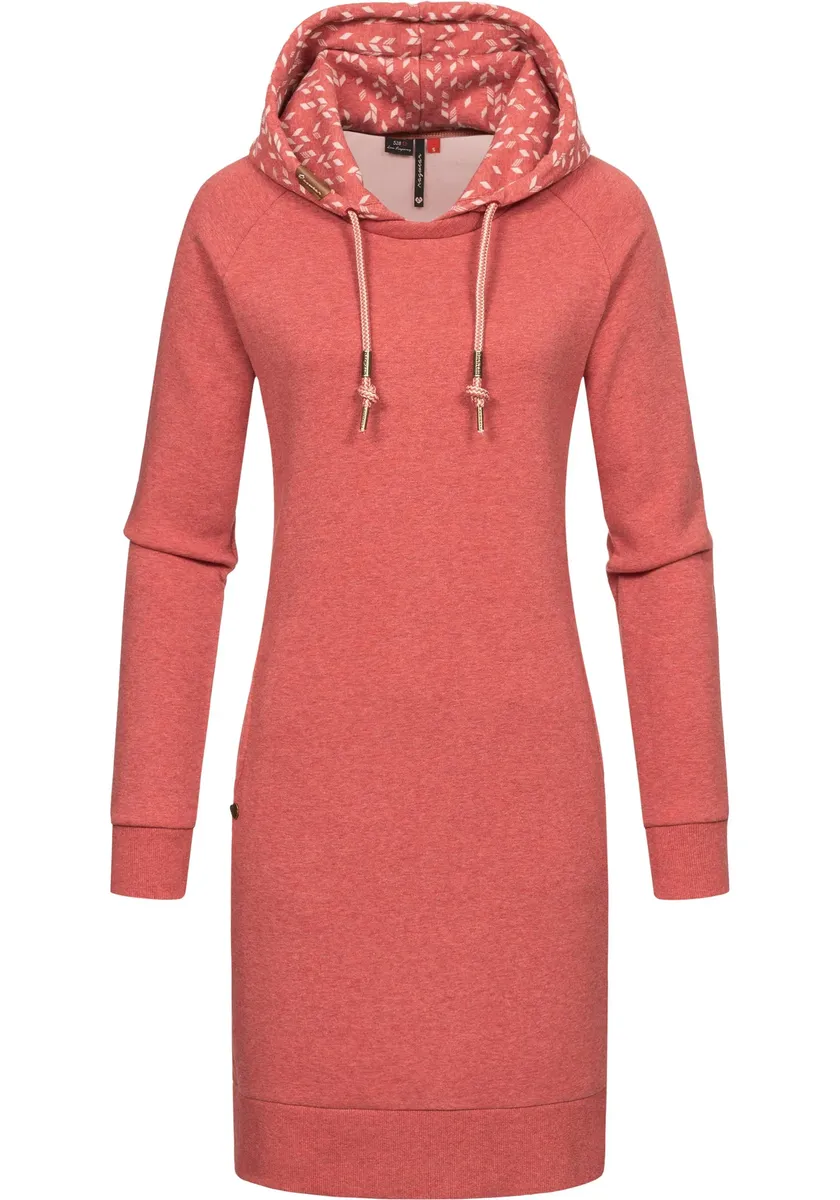 Платье с принтом Ragwear "Bess", хлопковое платье с длинными рукавами и капюшоном с набивным рисунком, красный
Платье с принтом Ragwear "Bess", хлопковое платье с длинными рукавами и капюшоном с набивным рисунком, красный