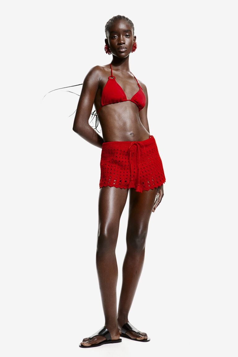 Мини-Шорты в виде крючка H&M, красный
Мини-Шорты в виде крючка H&M, красный