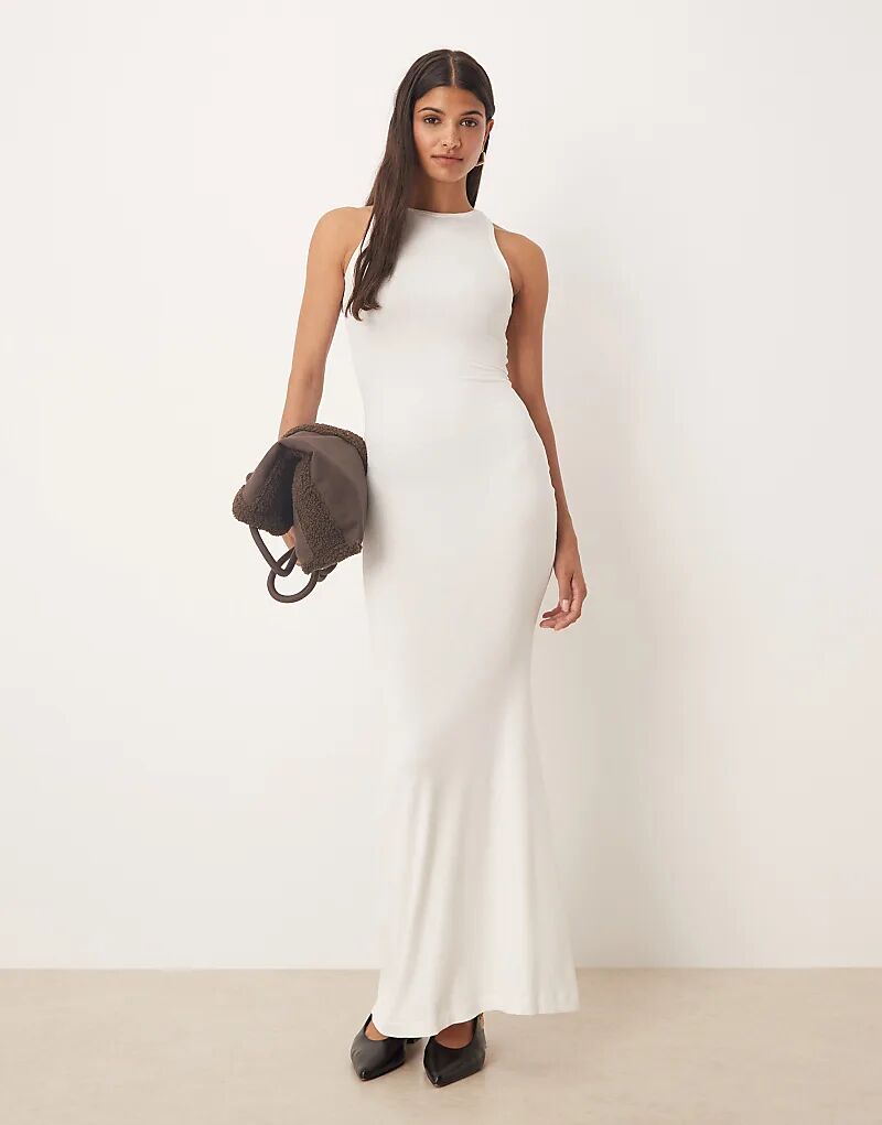 Платье макси Agon с круглым вырезом белого цвета
Платье макси Agon с круглым вырезом белого цвета