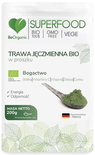 BeOrganic органический порошок травы ячменя 200 г
BeOrganic органический порошок травы ячменя 200 г