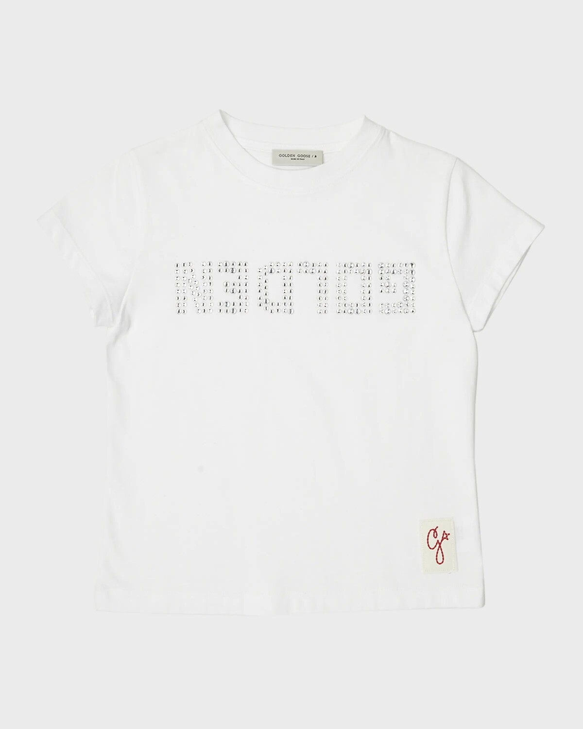 Футболка с логотипом Crystalized для девочек, размер 4–10 Golden Goose, цвет Optic White 
Футболка с логотипом Crystalized для девочек, размер 4–10 Golden Goose, цвет Optic White