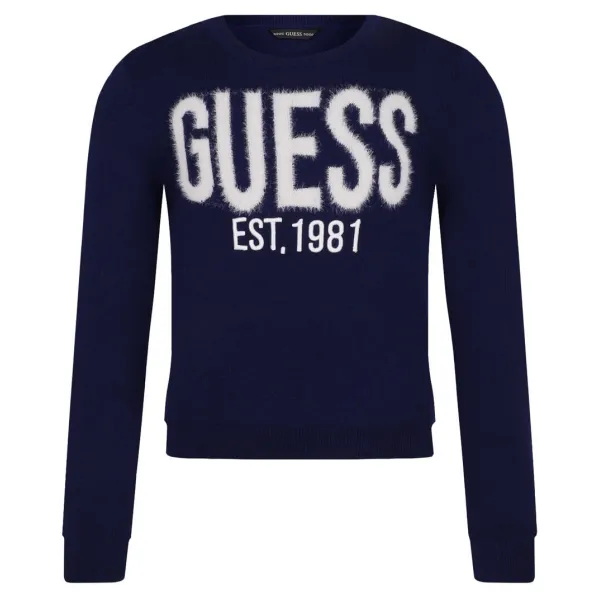 Свитер обычного кроя с добавлением шерсти и кашемира Guess, синий
Свитер обычного кроя с добавлением шерсти и кашемира Guess, синий
