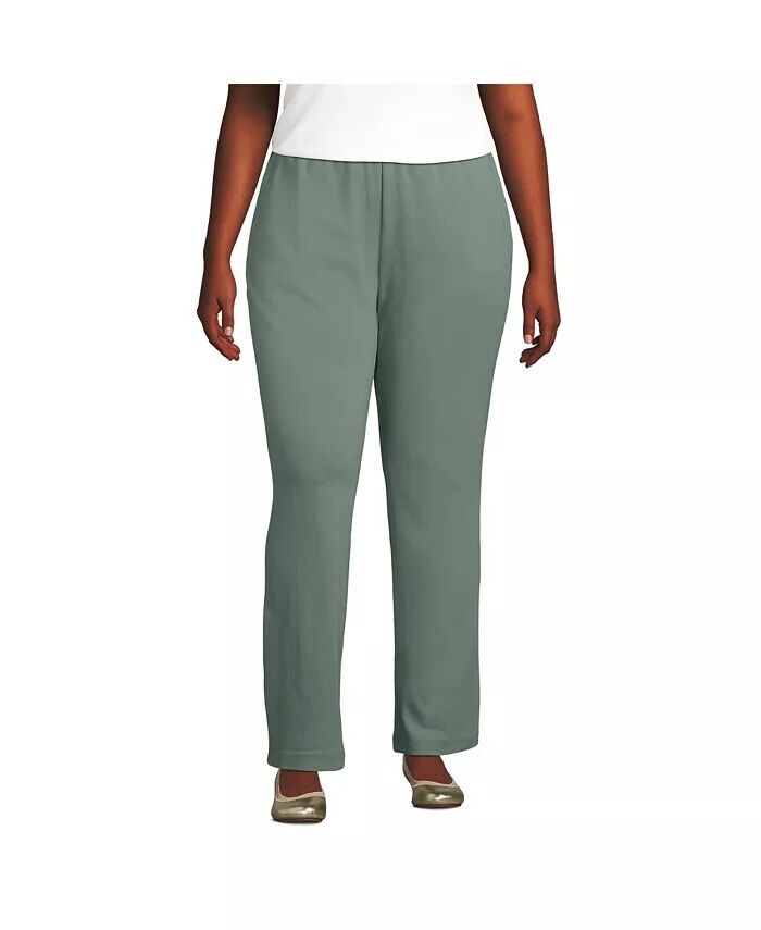 Спортивные трикотажные брюки больших размеров с высокой посадкой Lands' End, зеленый
Спортивные трикотажные брюки больших размеров с высокой посадкой Lands' End, зеленый