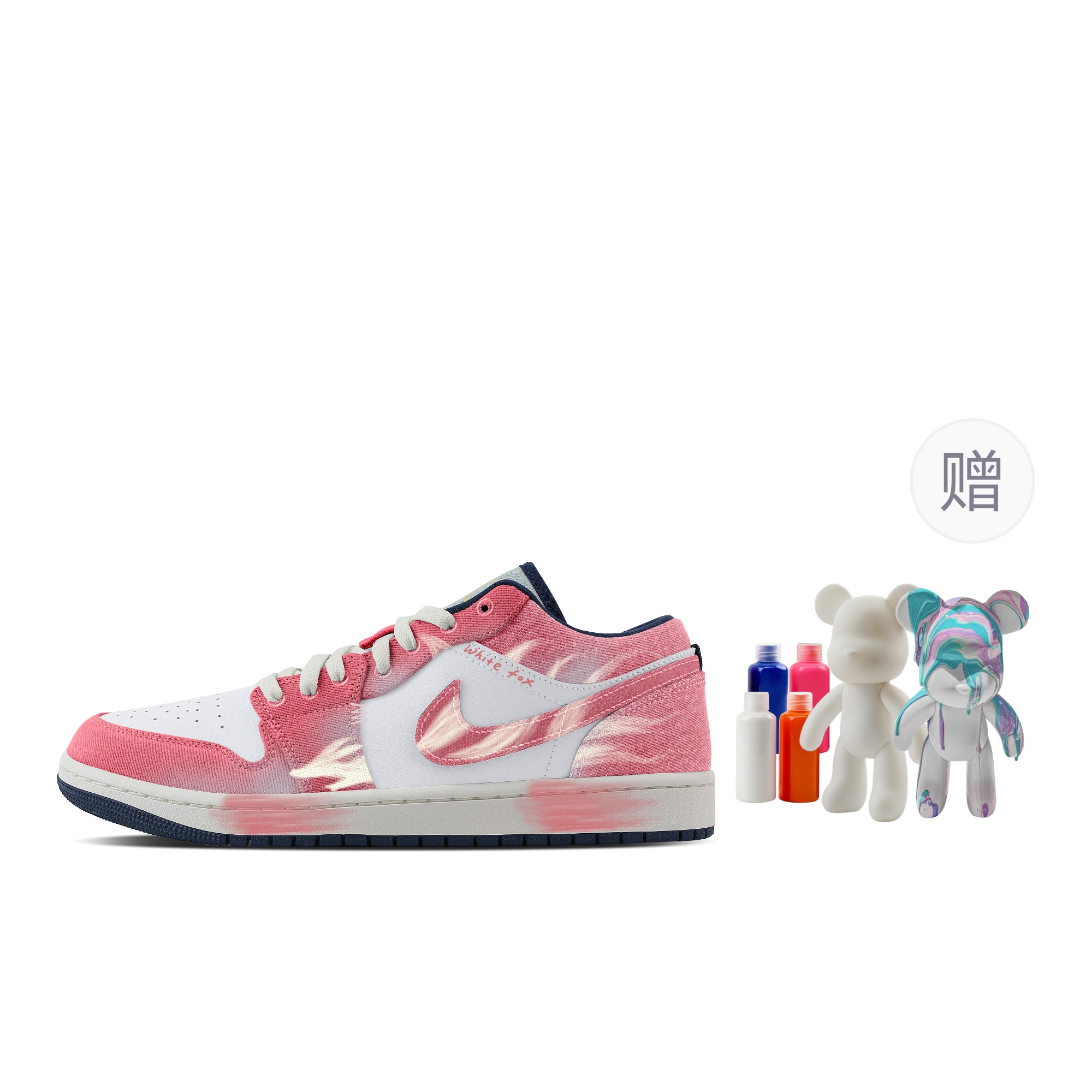 Jordan Баскетбольные кроссовки Air 1 Tail Fox, Fluid Bear, износостойкие, винтажные, низкие, мужские, розовые, белые
Jordan Баскетбольные кроссовки Air 1 Tail Fox, Fluid Bear, износостойкие, винтажные, низкие, мужские, розовые, белые