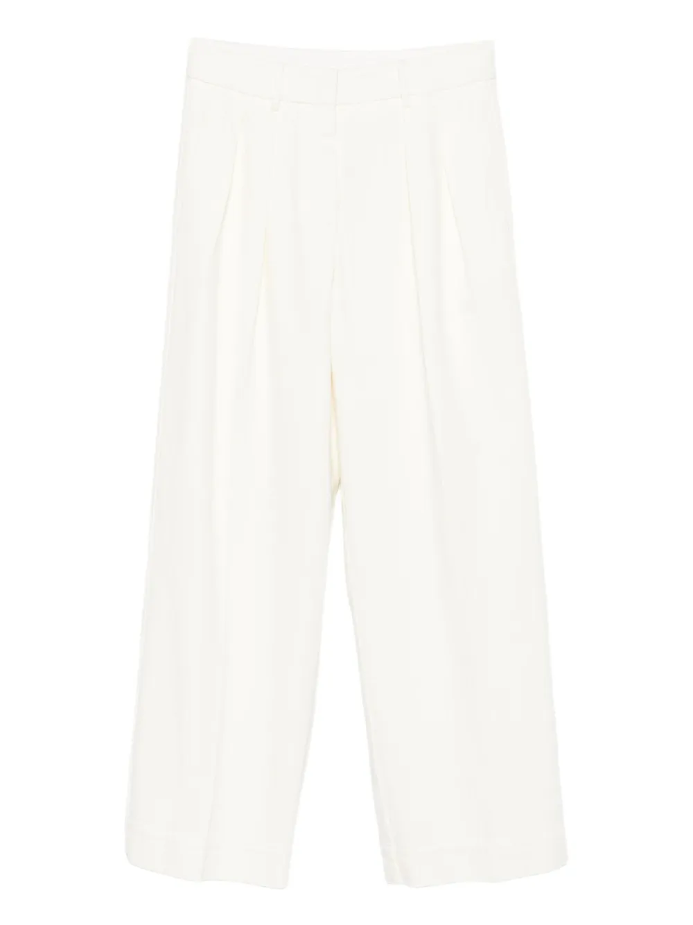 Плиссированные хлопковые брюки Forte Forte, белый
Плиссированные хлопковые брюки Forte Forte, белый