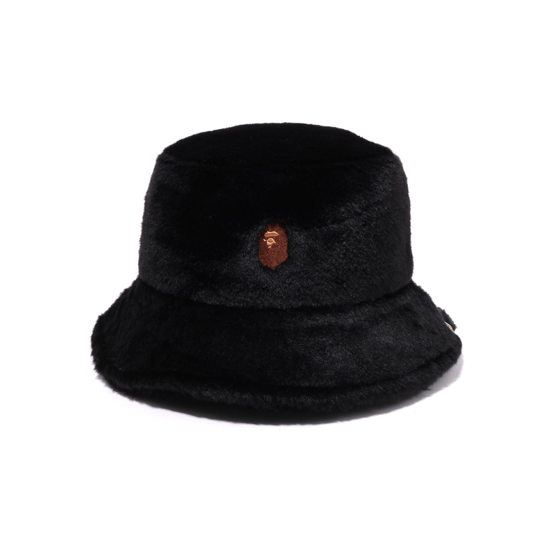 Bape Женская Однотонная Меховая Шляпа-ведро A BATHING APE, Черная
Bape Женская Однотонная Меховая Шляпа-ведро A BATHING APE, Черная