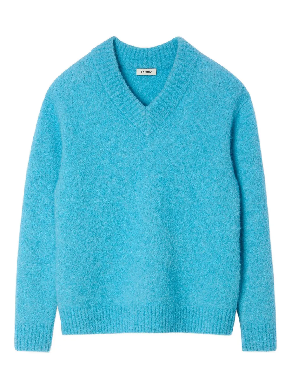 Шерстяной свитер с V-образным вырезом SANDRO, синий
Шерстяной свитер с V-образным вырезом SANDRO, синий