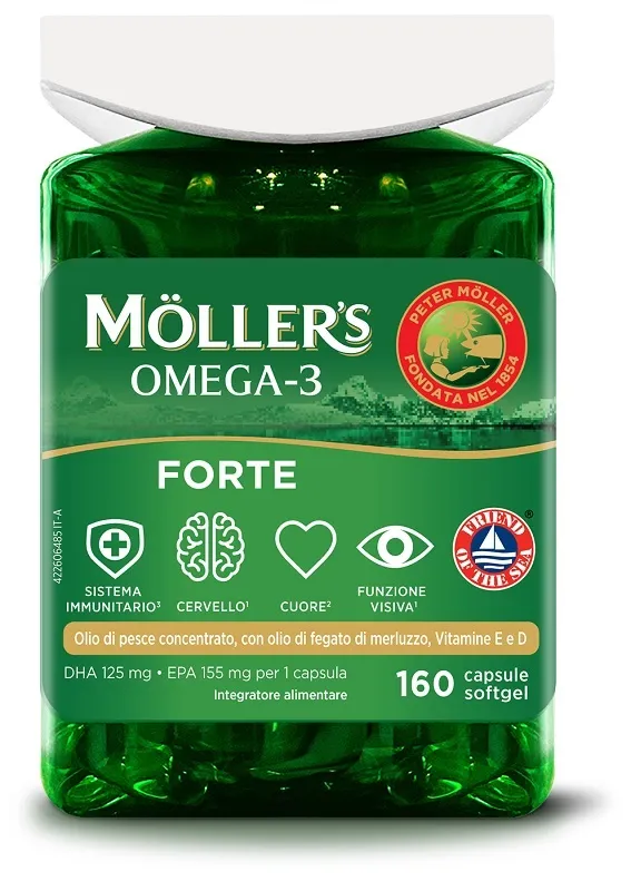 Moller'S Омега 3 Форте 160 капсул 
Moller'S Омега 3 Форте 160 капсул