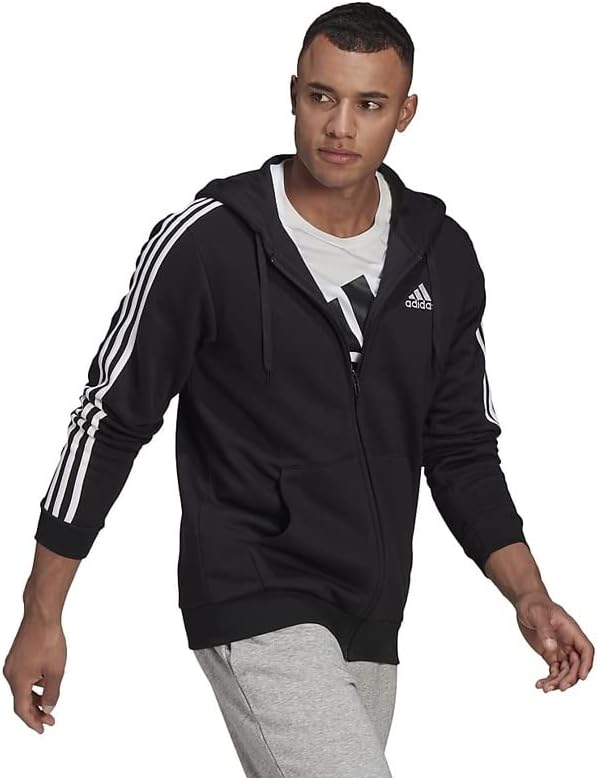 Мужская толстовка Adidas Essentials с тремя полосками на молнии, черный
Мужская толстовка Adidas Essentials с тремя полосками на молнии, черный