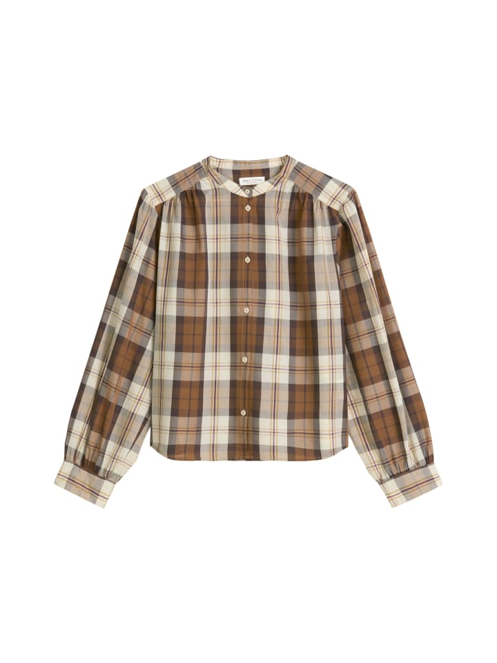 Свободная клетчатая блузка средне-коричневого цвета Marc O'Polo
Свободная клетчатая блузка средне-коричневого цвета Marc O'Polo