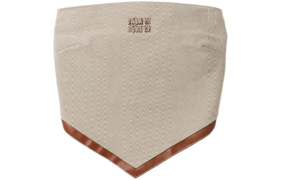 Топ женский Miu Miu, бежевый / коричневый
Топ женский Miu Miu, бежевый / коричневый