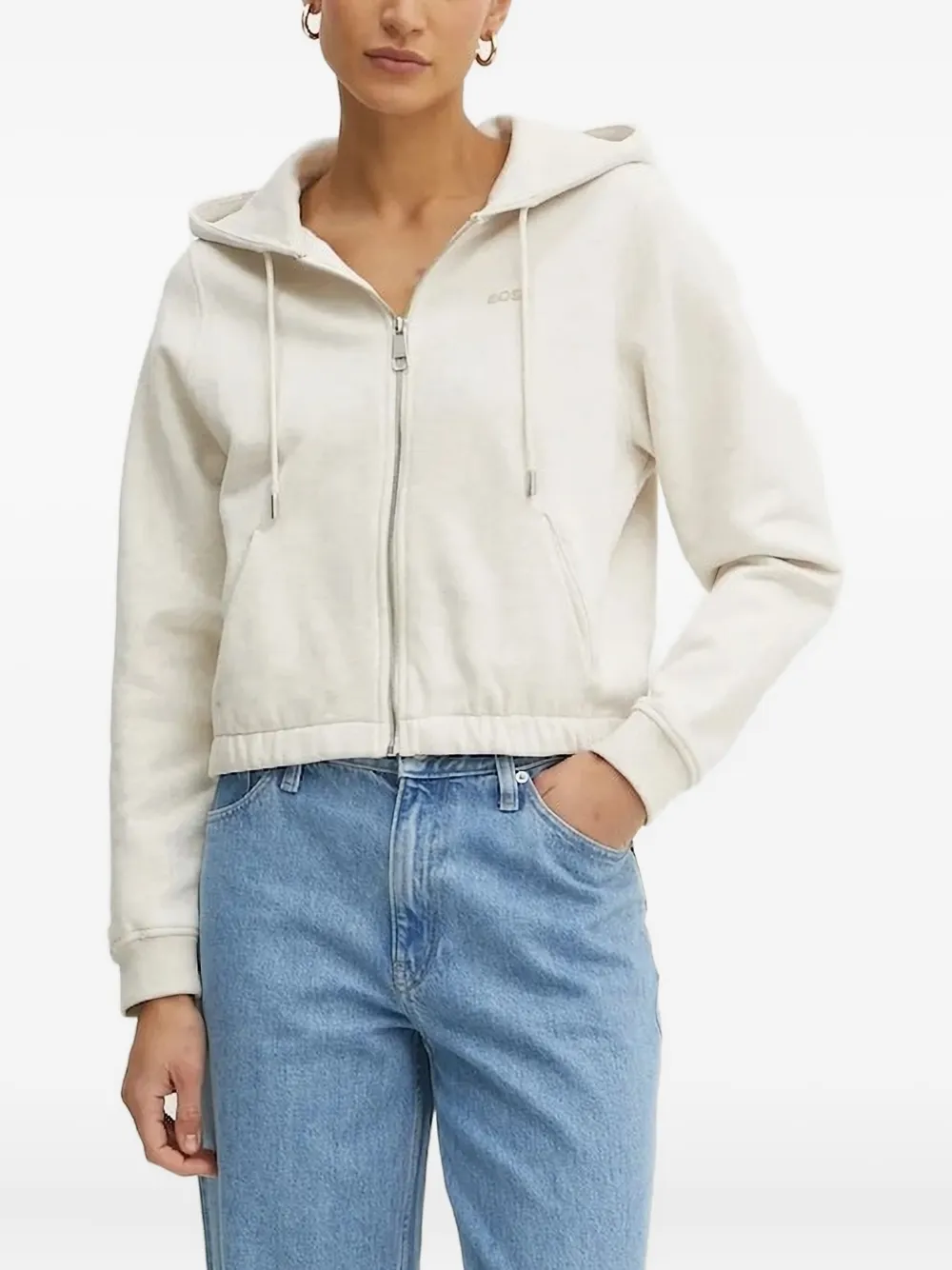 Худи на молнии BOSS, белый
Худи на молнии BOSS, белый