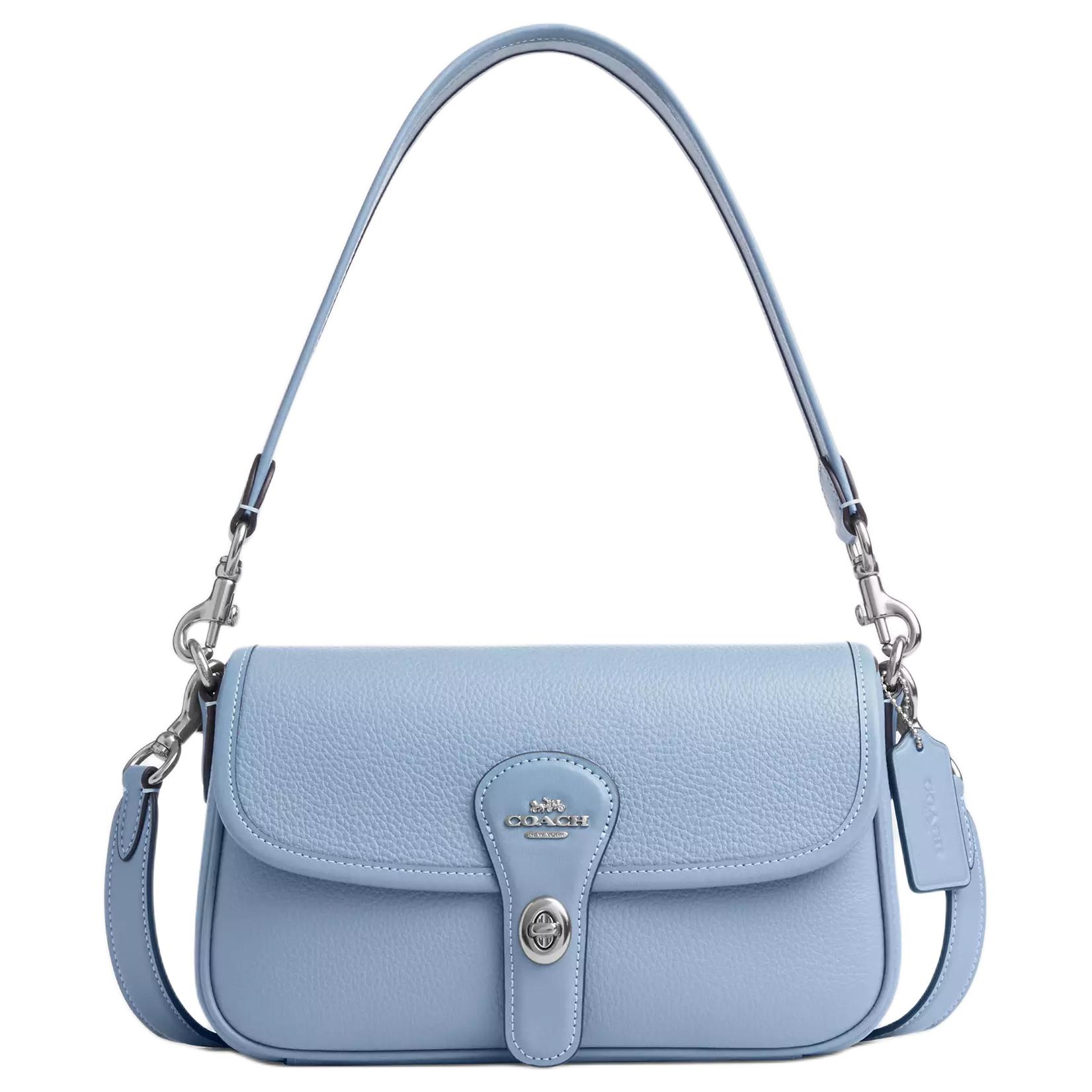 COACH Кожаная сумка кроссбоди через плечо среднего размера женская синяя
COACH Кожаная сумка кроссбоди через плечо среднего размера женская синяя