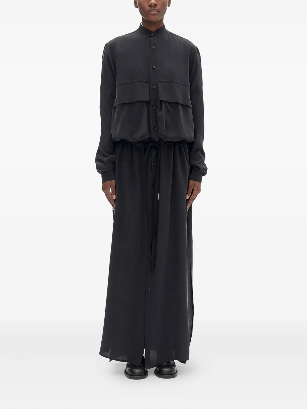 Макси-платье на завязках Ann Demeulemeester, черный
Макси-платье на завязках Ann Demeulemeester, черный