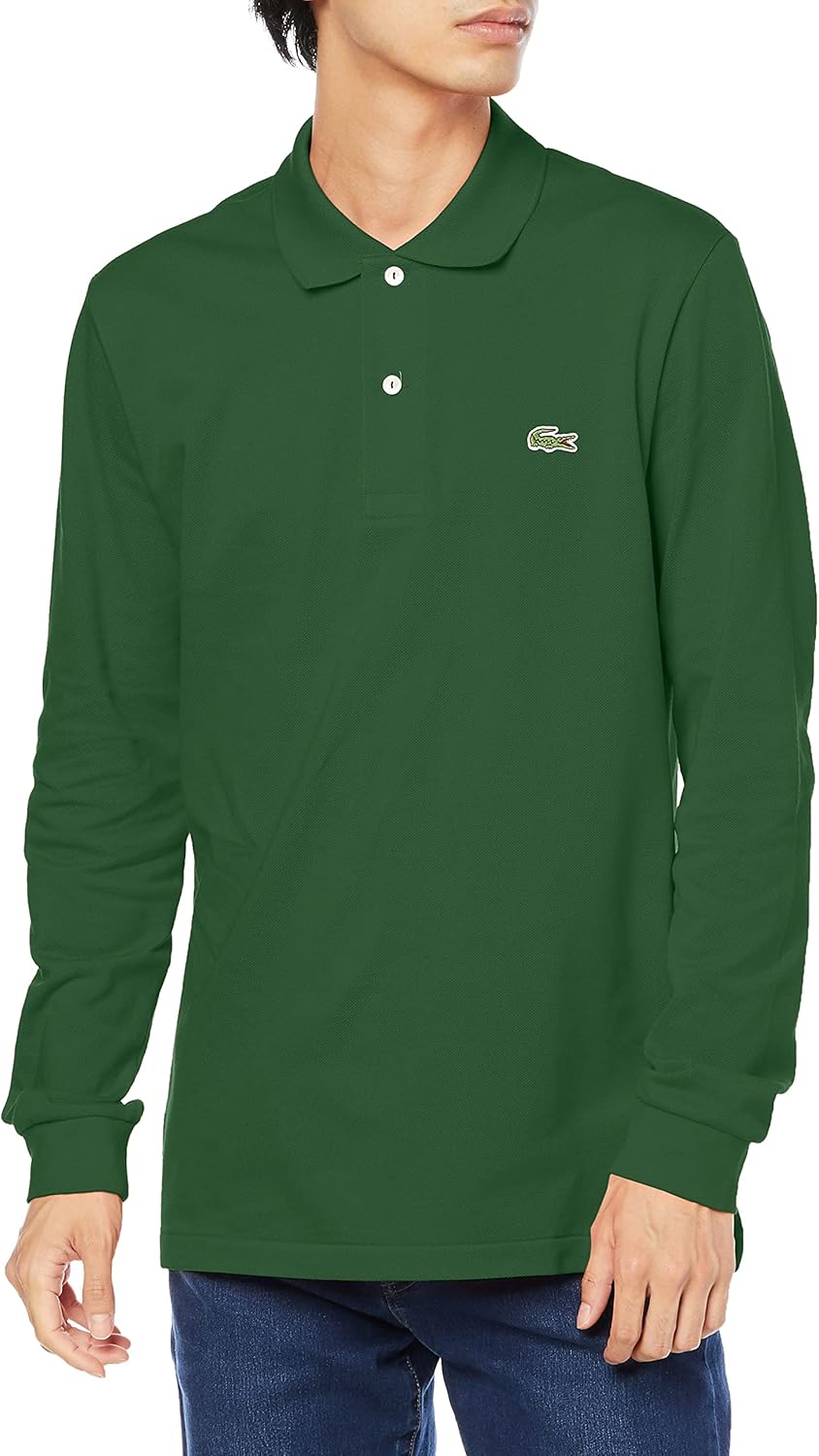 Мужская поло-рубашка с длинным рукавом Lacoste L1312DL оригинального кроя, зеленый
Мужская поло-рубашка с длинным рукавом Lacoste L1312DL оригинального кроя, зеленый