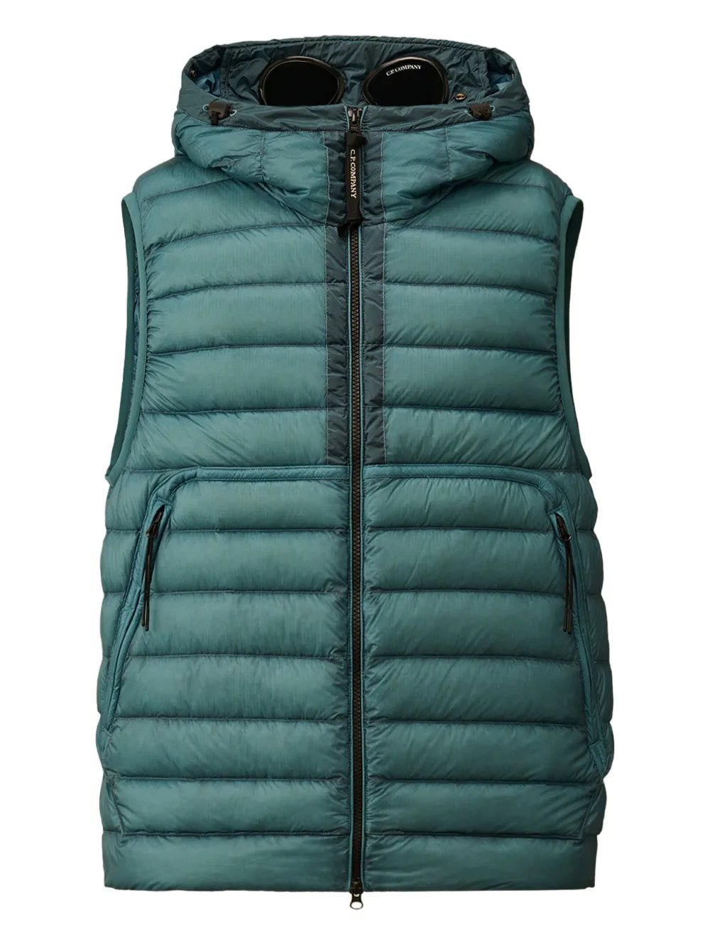Стеганый пуховый жилет с капюшоном C.P. Company, синий
Стеганый пуховый жилет с капюшоном C.P. Company, синий