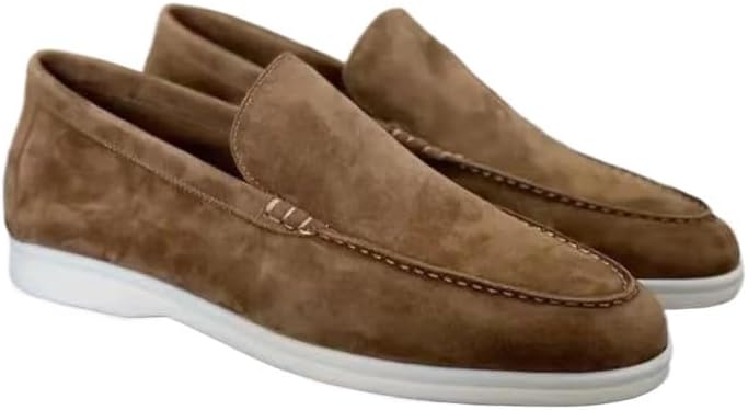 Мужские замшевые лоферы-мокасины без шнурков для лета, легкие и дышащие, плоские повседневные туфли, прогулок и оксфорды Eimeinuosy, Caramel
Мужские замшевые лоферы-мокасины без шнурков для лета, легкие и дышащие, плоские повседневные туфли, прогулок и оксфорды Eimeinuosy, Caramel
