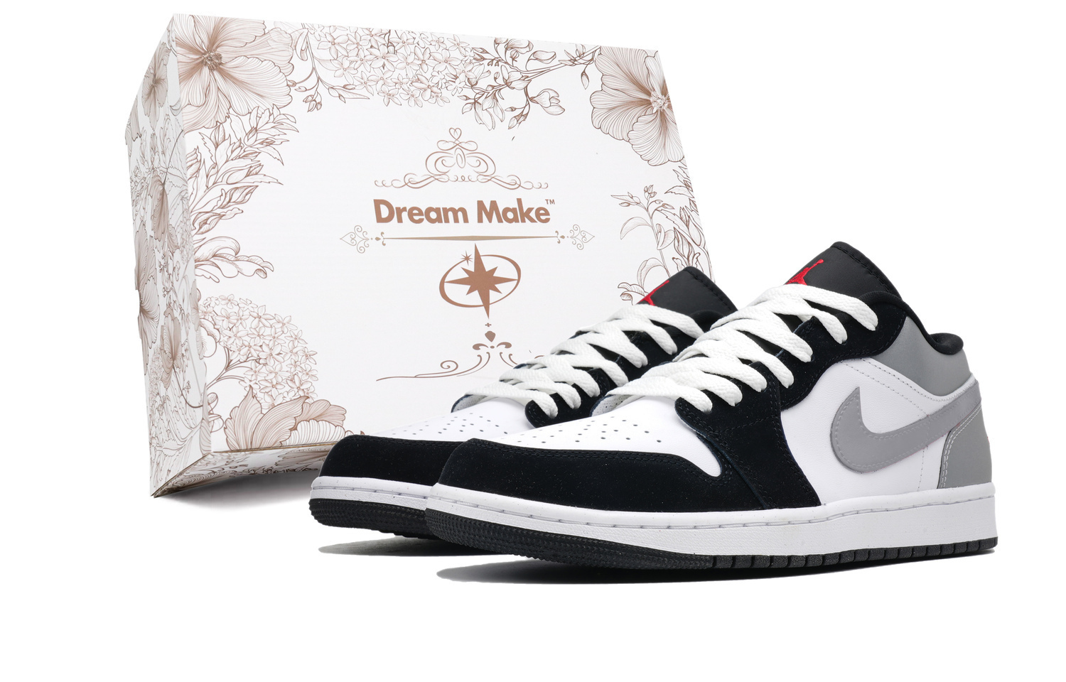 Jordan Эйр 1 противоскользящие износостойкие низкие винтажные баскетбольные кроссовки мужские черно-серые - черно-серая коробка 2, цвет Black Gray Box 2
Jordan Эйр 1 противоскользящие износостойкие низкие винтажные баскетбольные кроссовки мужские черно-серые - черно-серая коробка 2, цвет Black Gray Box 2