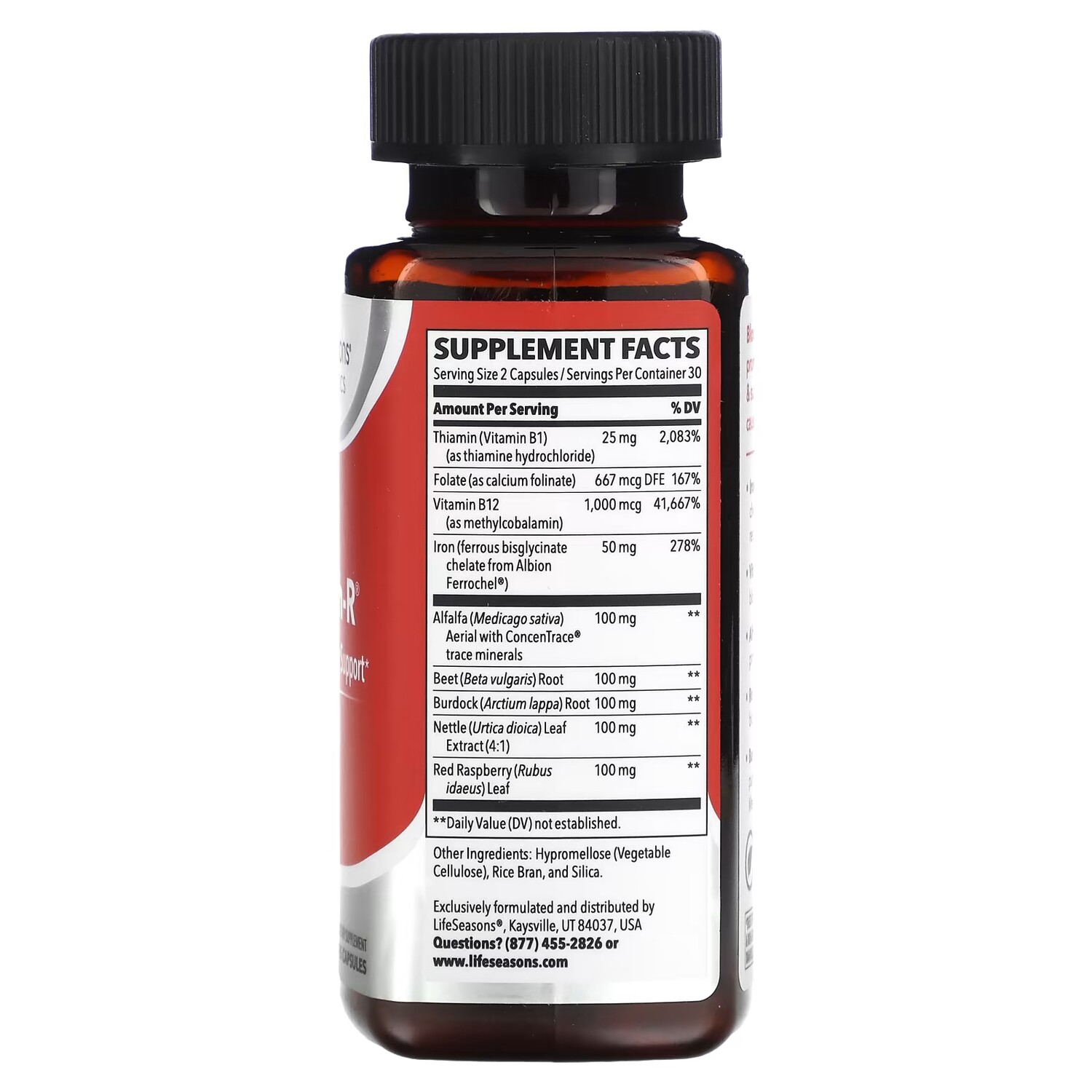 Добавка LifeSeasons Blood Nourish-R, 60 капсул
Добавка LifeSeasons Blood Nourish-R, 60 капсул