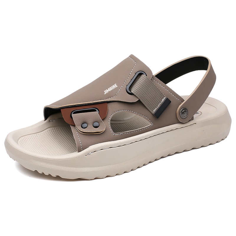 King Jinmai Пляжные сандалии мужские бежевые, цвет Beige 
King Jinmai Пляжные сандалии мужские бежевые, цвет Beige