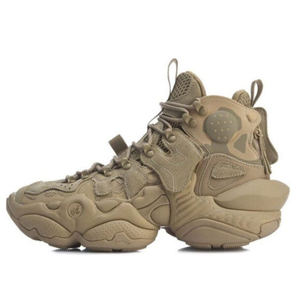 Кроссовки 2019 года на неделе моды в Нью-Йорке 2020 года ace Li-Ning, хаки 
Кроссовки 2019 года на неделе моды в Нью-Йорке 2020 года ace Li-Ning, хаки