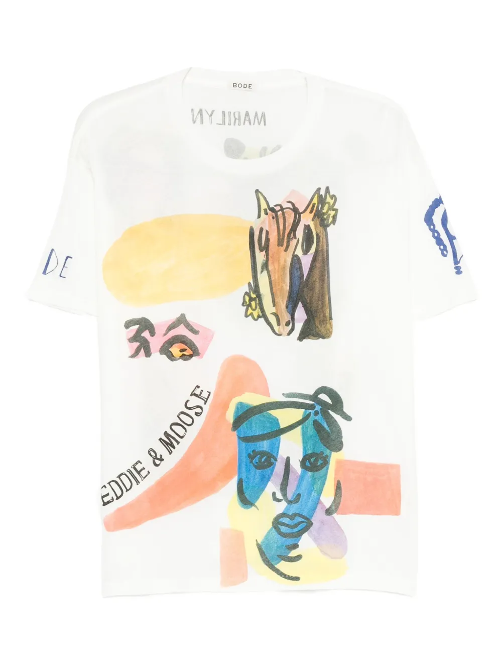 Футболка с коллажем из принтов с лошадьми BODE, белый
Футболка с коллажем из принтов с лошадьми BODE, белый
