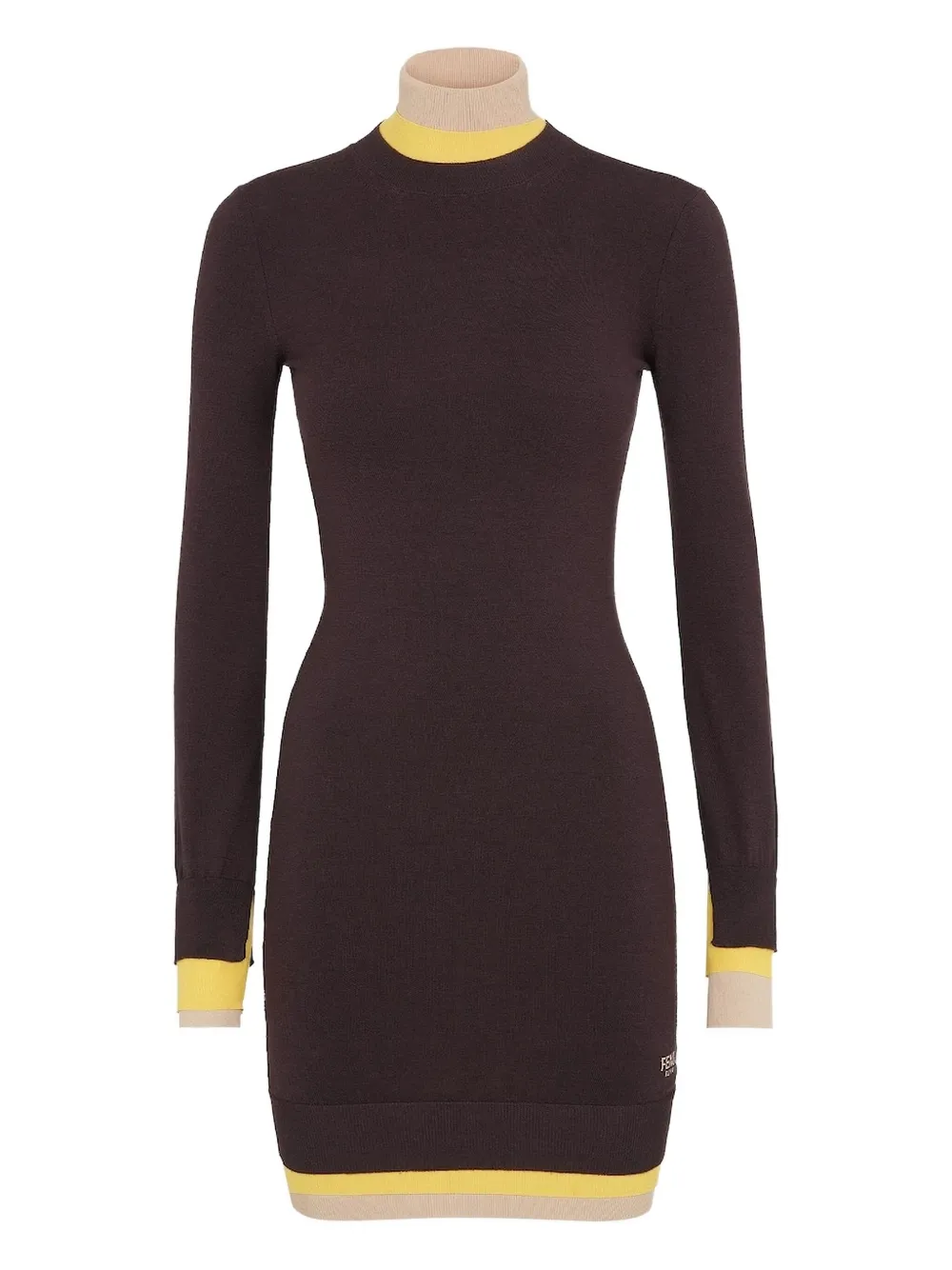 Платье с контрастной отделкой Fendi, коричневый
Платье с контрастной отделкой Fendi, коричневый