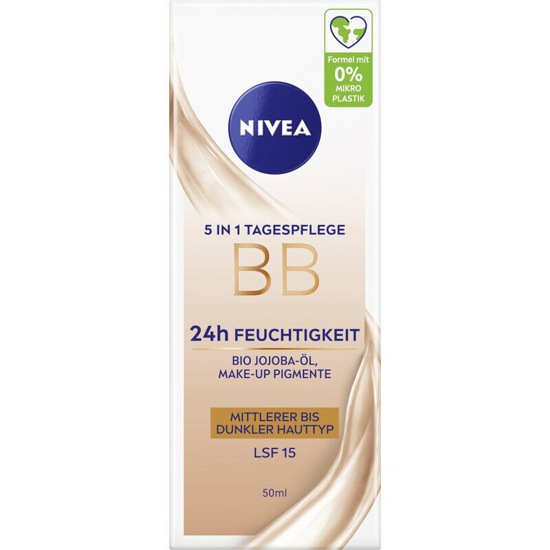 BB 5в1 дневной уход для средней и темной кожи SPF 15 NIVEA, 
BB 5в1 дневной уход для средней и темной кожи SPF 15 NIVEA,