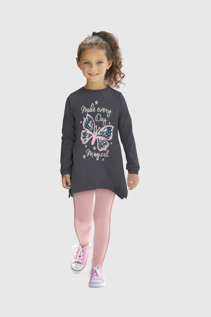 KIDSWORLD длинная рубашка и леггинсы "для маленьких девочек" с блестящими деталями, цвет Rosa/Anthrazit
KIDSWORLD длинная рубашка и леггинсы "для маленьких девочек" с блестящими деталями, цвет Rosa/Anthrazit