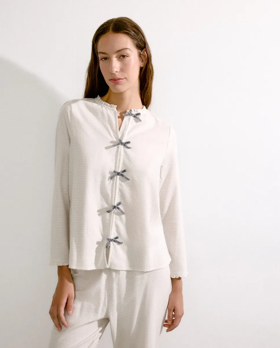 Женская пижама с деталями на воротнике Énfasis, белый
Женская пижама с деталями на воротнике Énfasis, белый