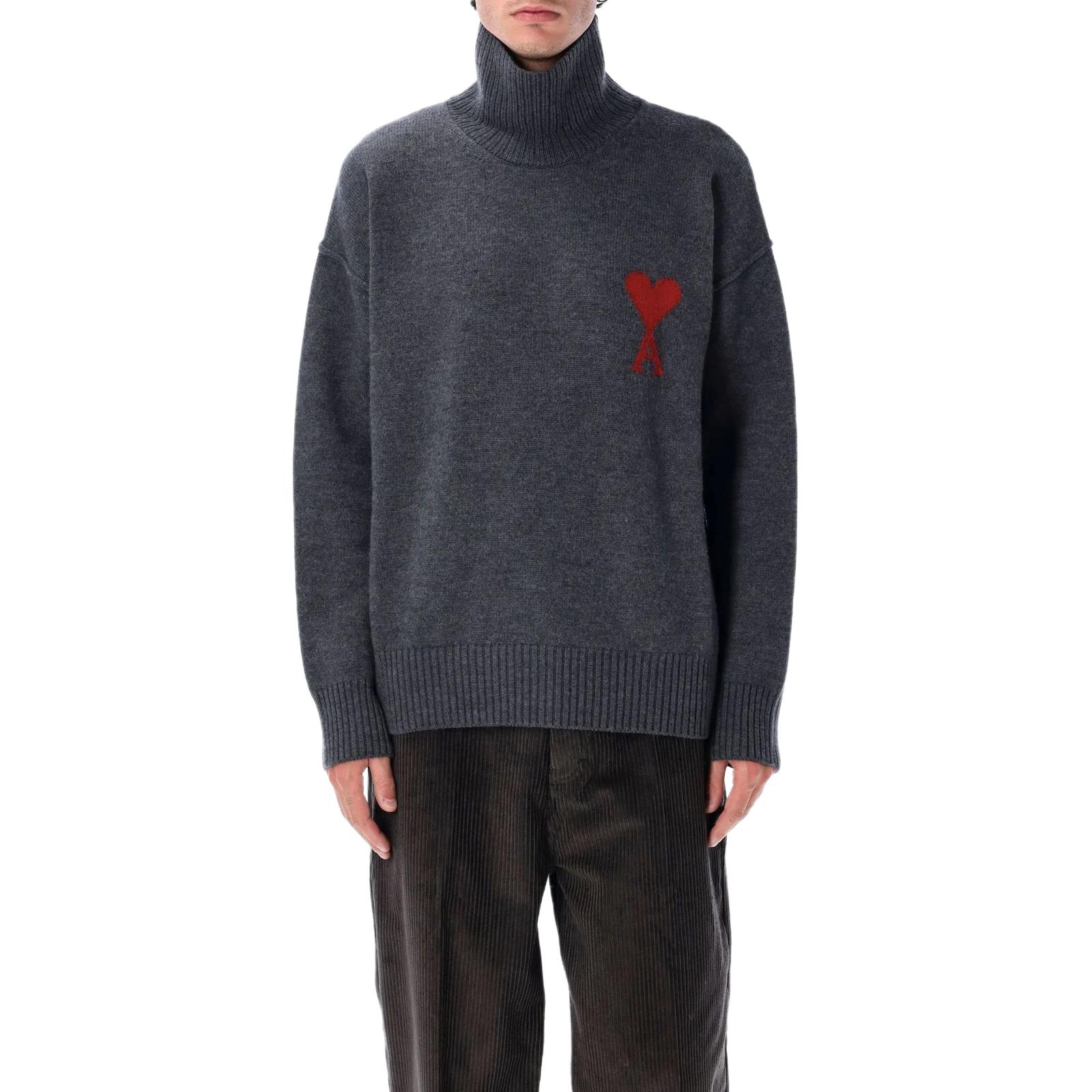 Ами Париж Ами Де Кёр водолазка вязаный джемпер AMIRI, темно-серый
Ами Париж Ами Де Кёр водолазка вязаный джемпер AMIRI, темно-серый