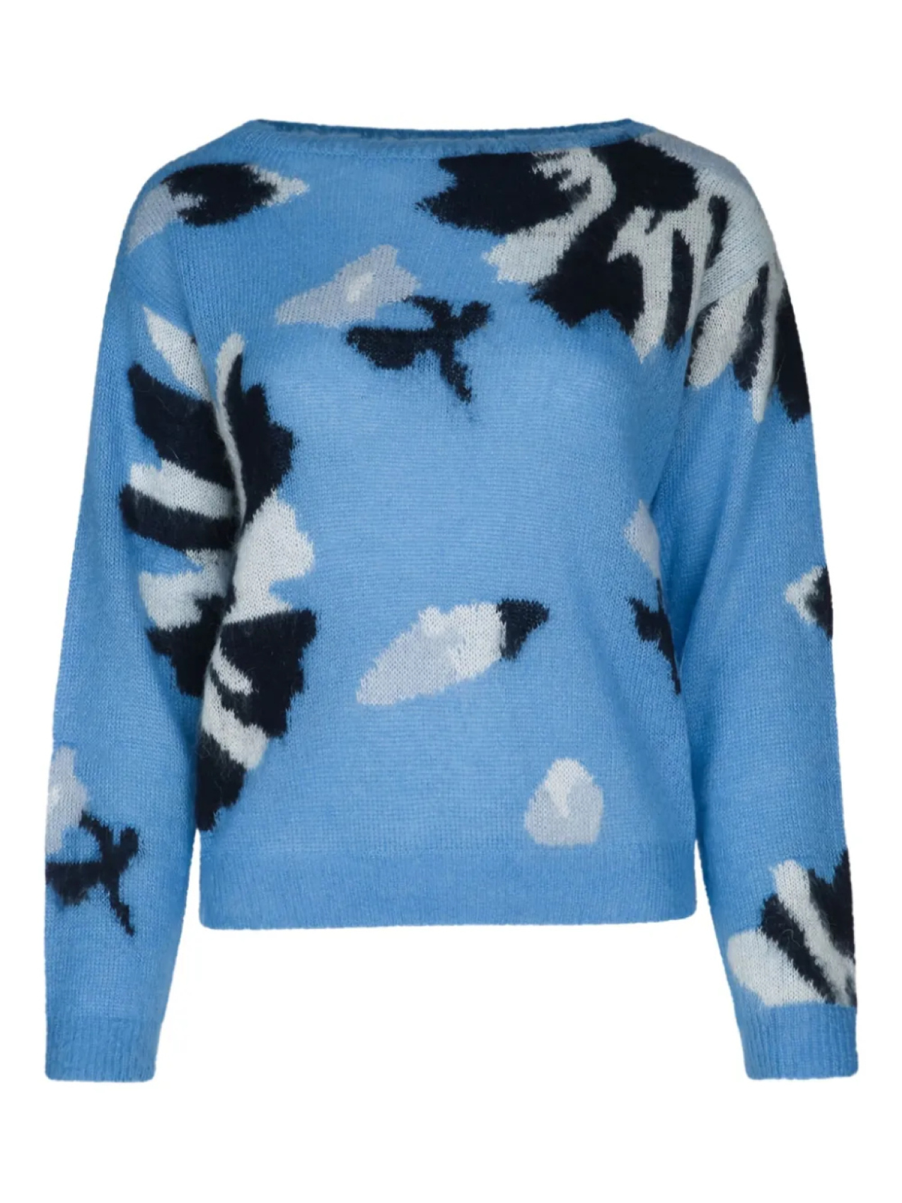 Свитер с абстрактным узором и интарсией I BLUES, синий
Свитер с абстрактным узором и интарсией I BLUES, синий