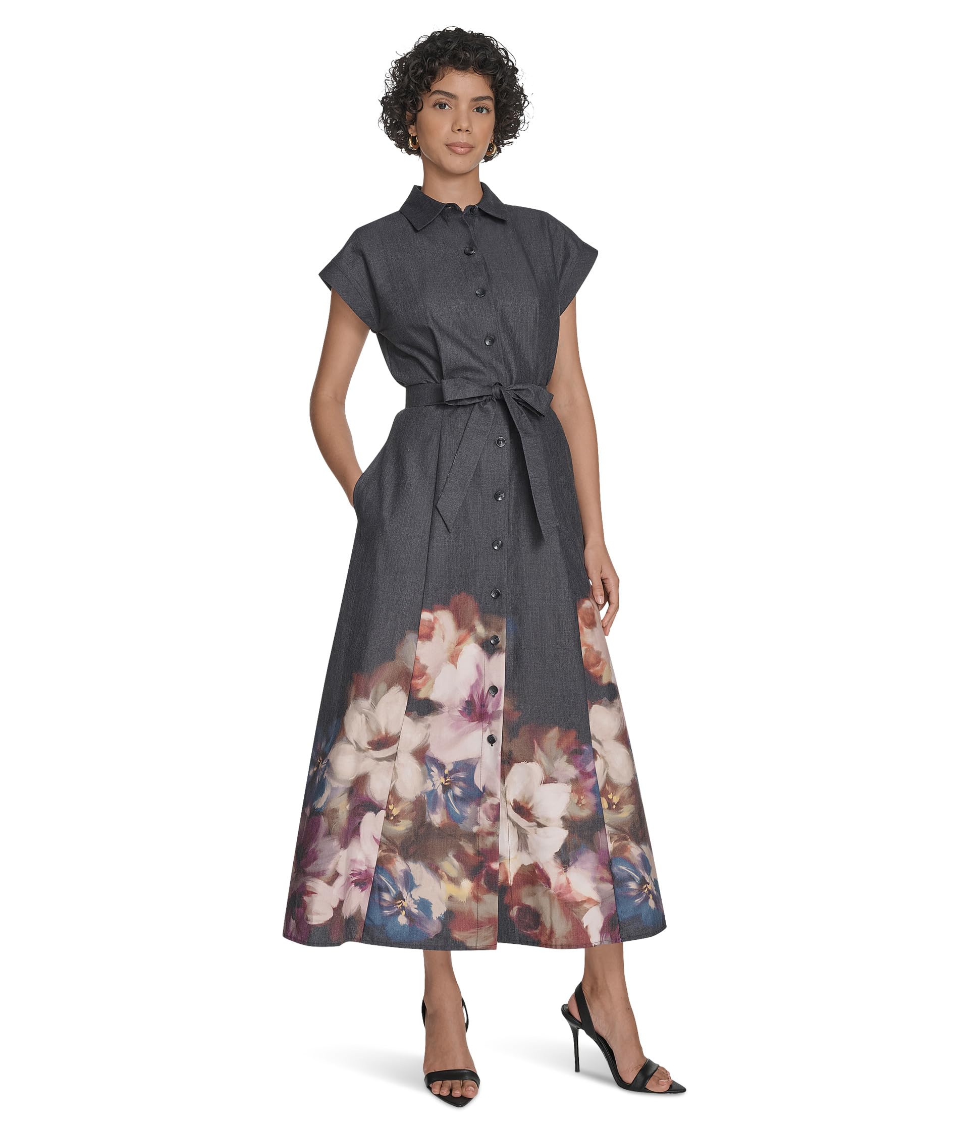 Платье Calvin Klein Cotton Floral Border Midi, цвет Black Multi
Платье Calvin Klein Cotton Floral Border Midi, цвет Black Multi