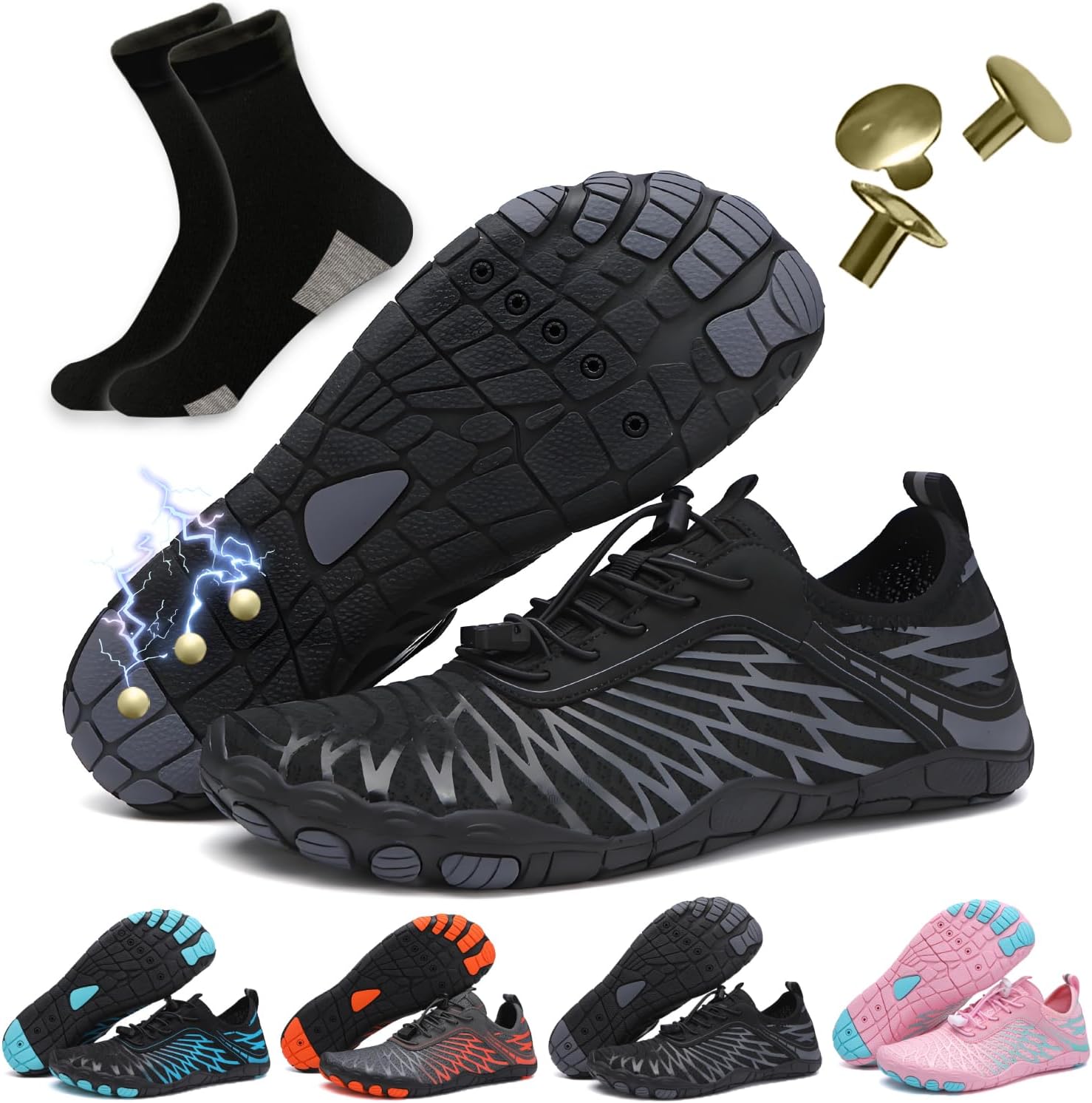 Кроссовки для походов для женщин и мужчин, профессиональная здоровая и противоскользящая водная обувь для женщин и мужчин, кроссовки с широкой передней частью, кроссовки-ботинки унисекс Eleton, черный
Кроссовки для походов для женщин и мужчин, профессиональная здоровая и противоскользящая водная обувь для женщин и мужчин, кроссовки с широкой передней частью, кроссовки-ботинки унисекс Eleton, черный