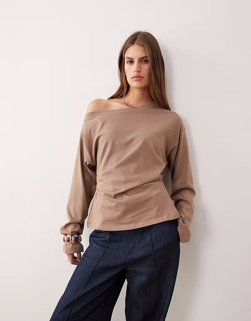 Футболка с длинными рукавами и открытыми плечами цвета мокко с корсетом Asos Design, Коричневый, Футболка с длинными рукавами и открытыми плечами цвета мокко с корсетом Asos Design
Футболка с длинными рукавами и открытыми плечами цвета мокко с корсетом Asos Design, Коричневый, Футболка с длинными рукавами и открытыми плечами цвета мокко с корсетом Asos Design