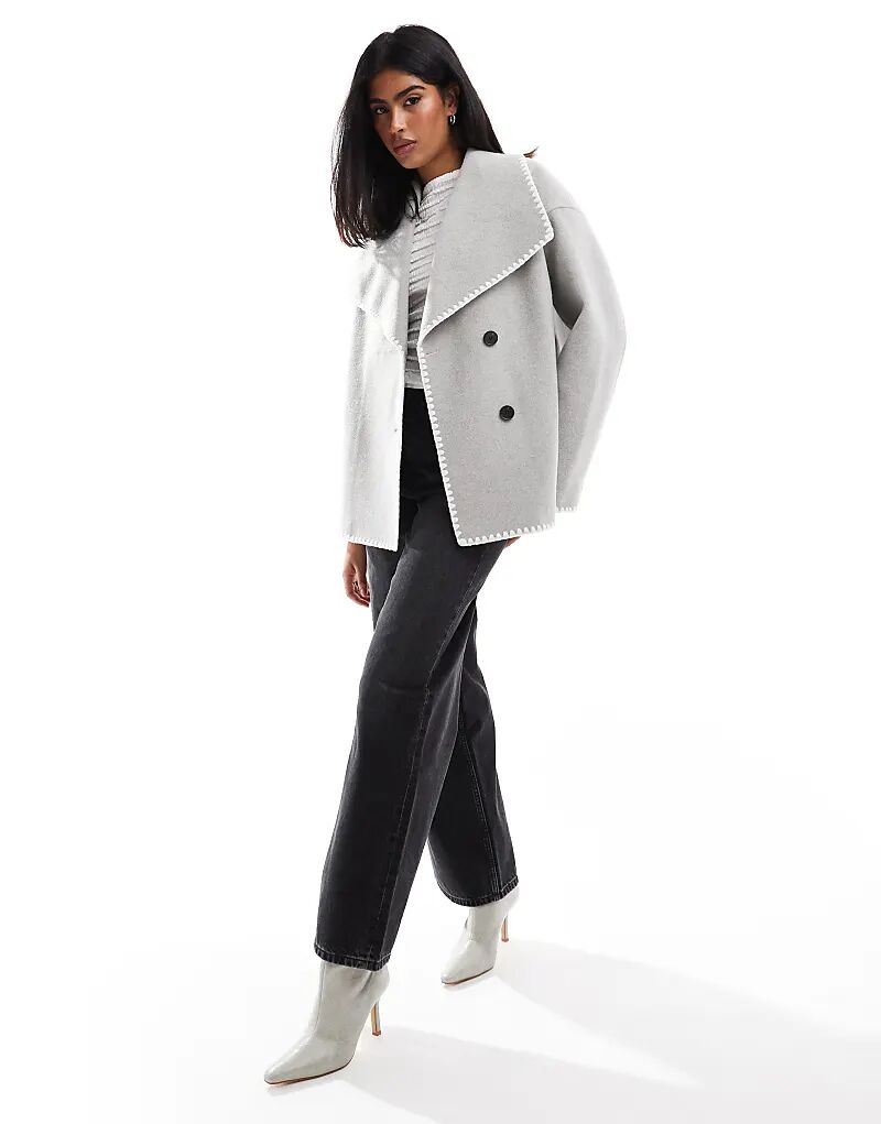 Пиджак с отворотами оверсайз с контрастной строчкой серого цвета 4th & Reckless, Серый, Пиджак с отворотами оверсайз с контрастной строчкой серого цвета 4th & Reckless
Пиджак с отворотами оверсайз с контрастной строчкой серого цвета 4th & Reckless, Серый, Пиджак с отворотами оверсайз с контрастной строчкой серого цвета 4th & Reckless